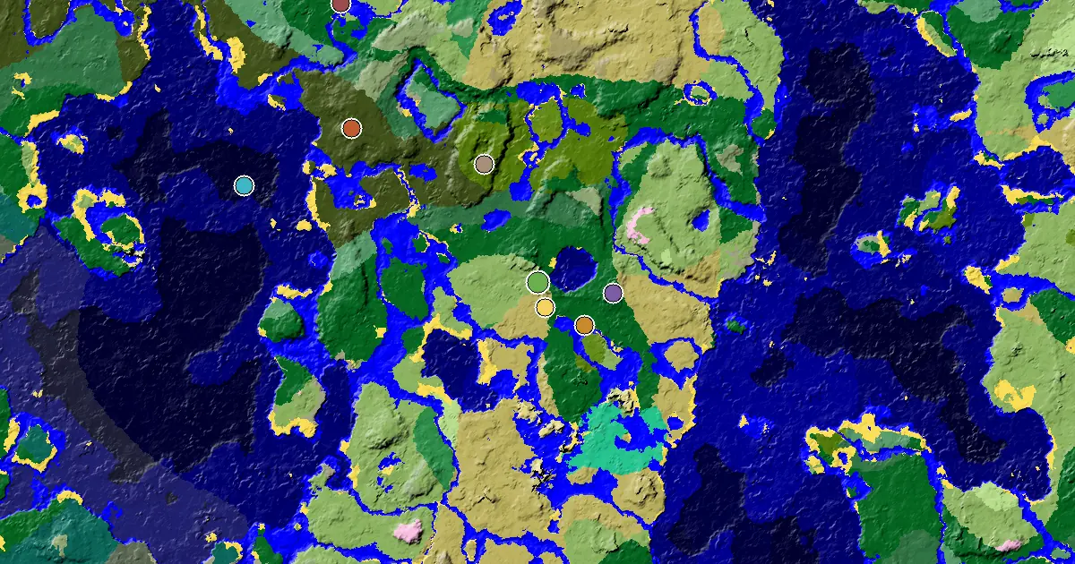 Minecraft Plains Seed: a Village Beside Spawn — biome and structure map
