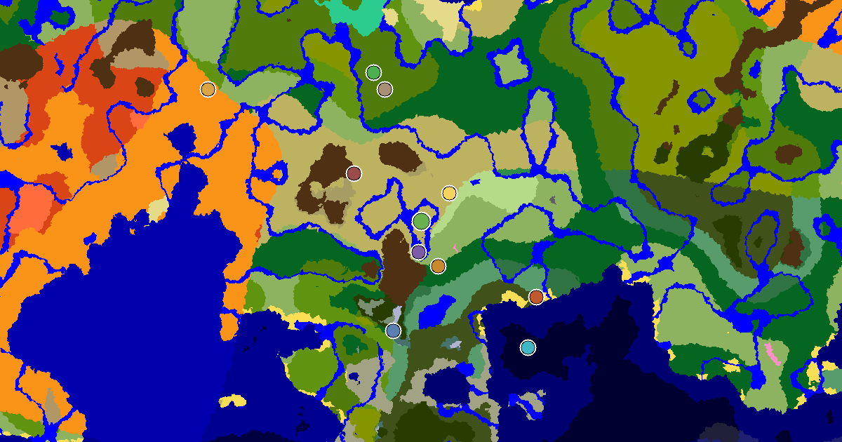 Savanna Spawn — a Mansion Within Reach — biome and structure map