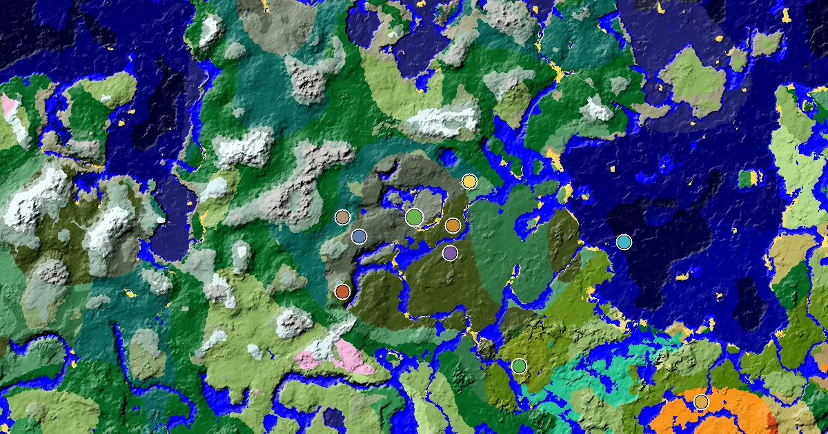 Old Growth Spruce Taiga Spawn — an Ancient City Under Spawn — biome and structure map
