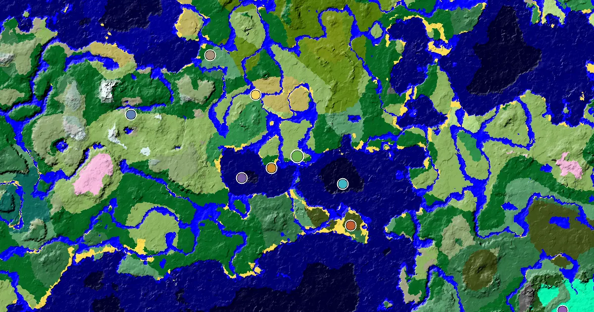 Minecraft Plains Seed: a Mansion Within Reach — biome and structure map