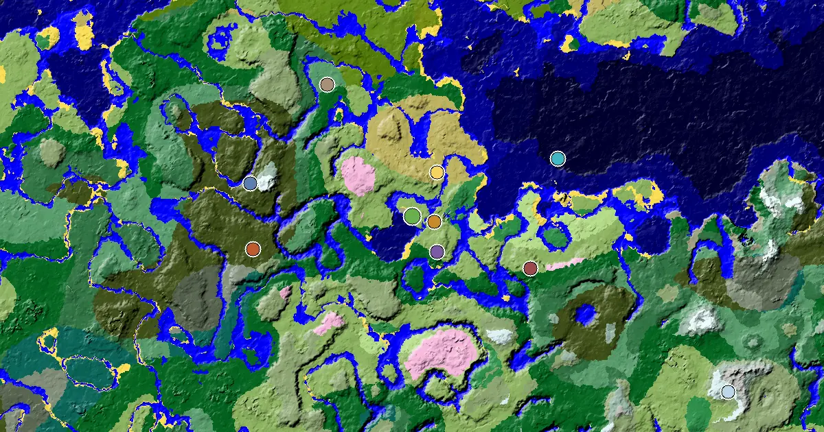 a Trial Chamber by Spawn Near a Plains Spawn — biome and structure map