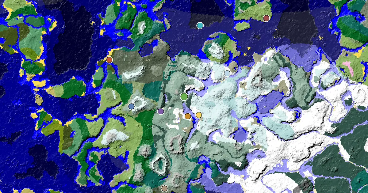 Minecraft Grove Seed: a Mansion Within Reach — biome and structure map