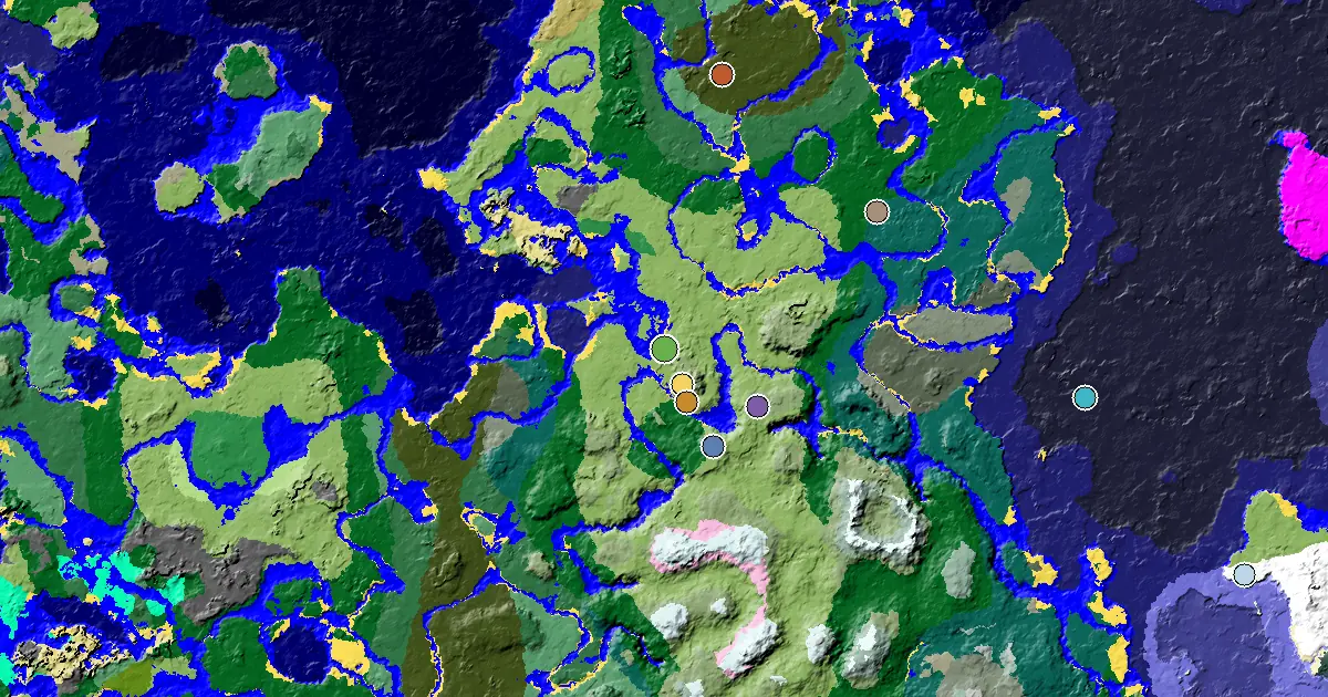 Plains Spawn — an Ancient City Under Spawn — biome and structure map