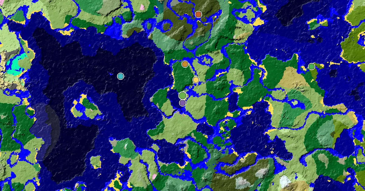 Minecraft Plains Seed: a Mansion Within Reach — biome and structure map