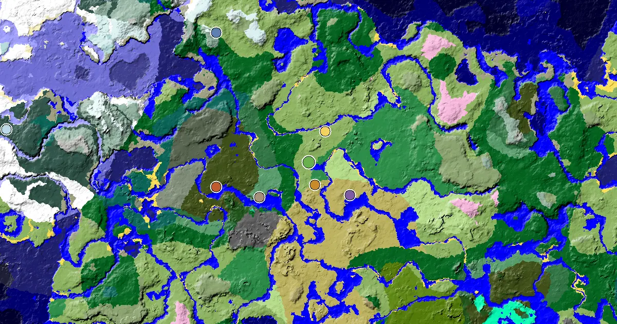 Plains Spawn — a Mansion Within Reach — biome and structure map