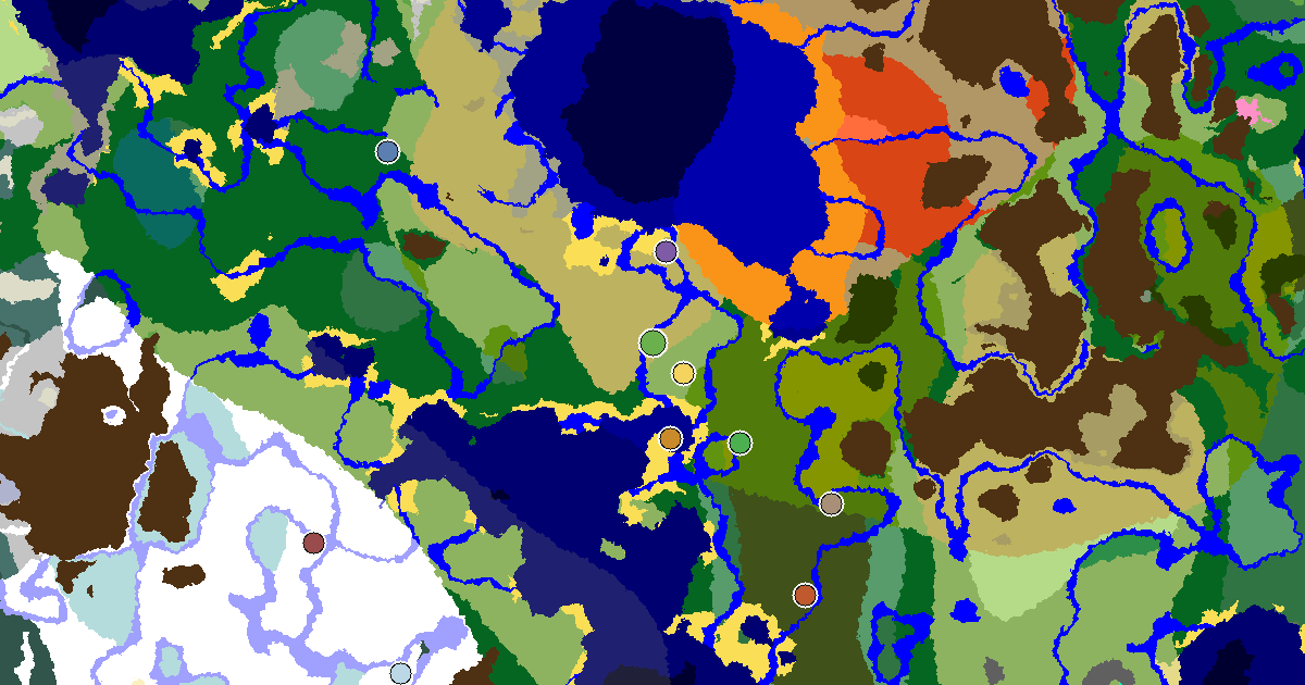 a Village Beside Spawn Near a Savanna Spawn — biome and structure map