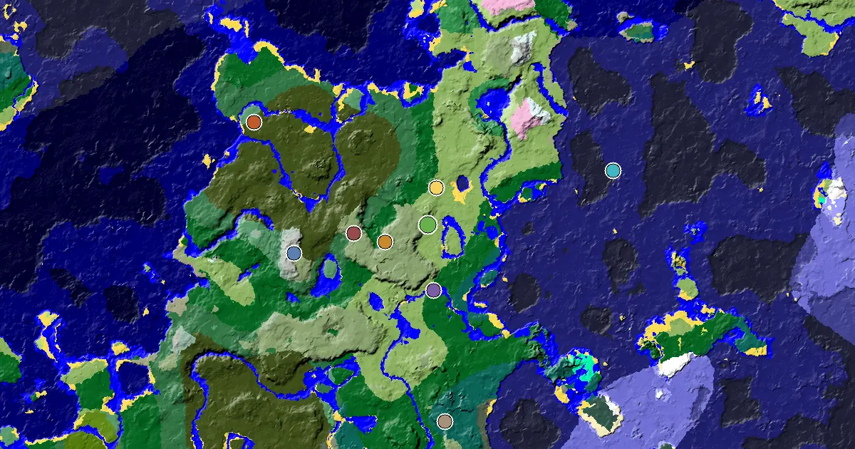 Plains Seed With a Mansion Within Reach — biome and structure map