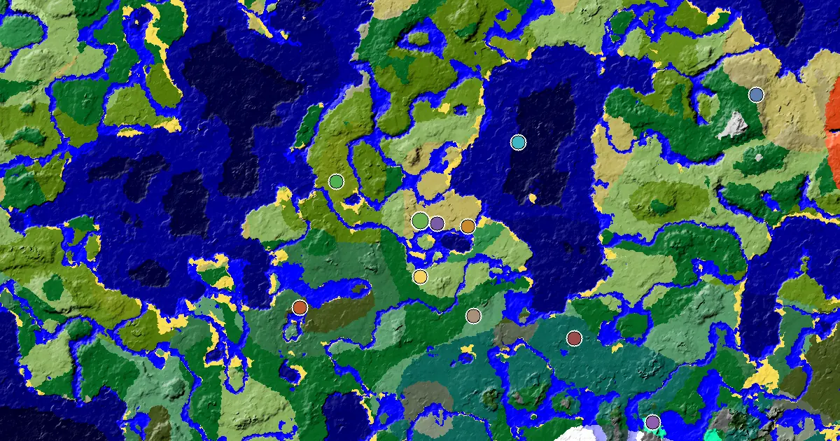 Savanna Seed With a Mansion Within Reach — biome and structure map