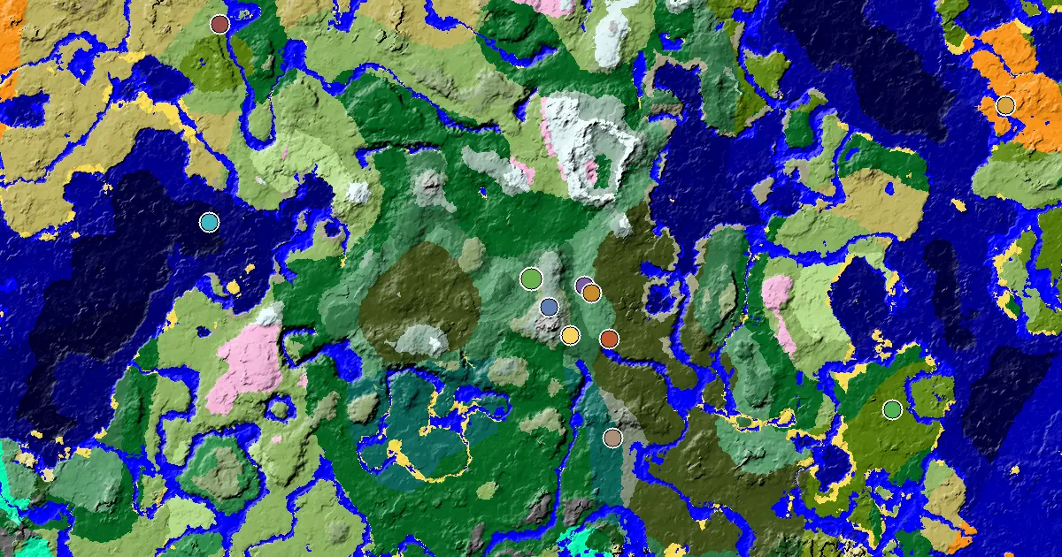 a Woodland Mansion Nearby Near a Birch Forest Spawn — biome and structure map
