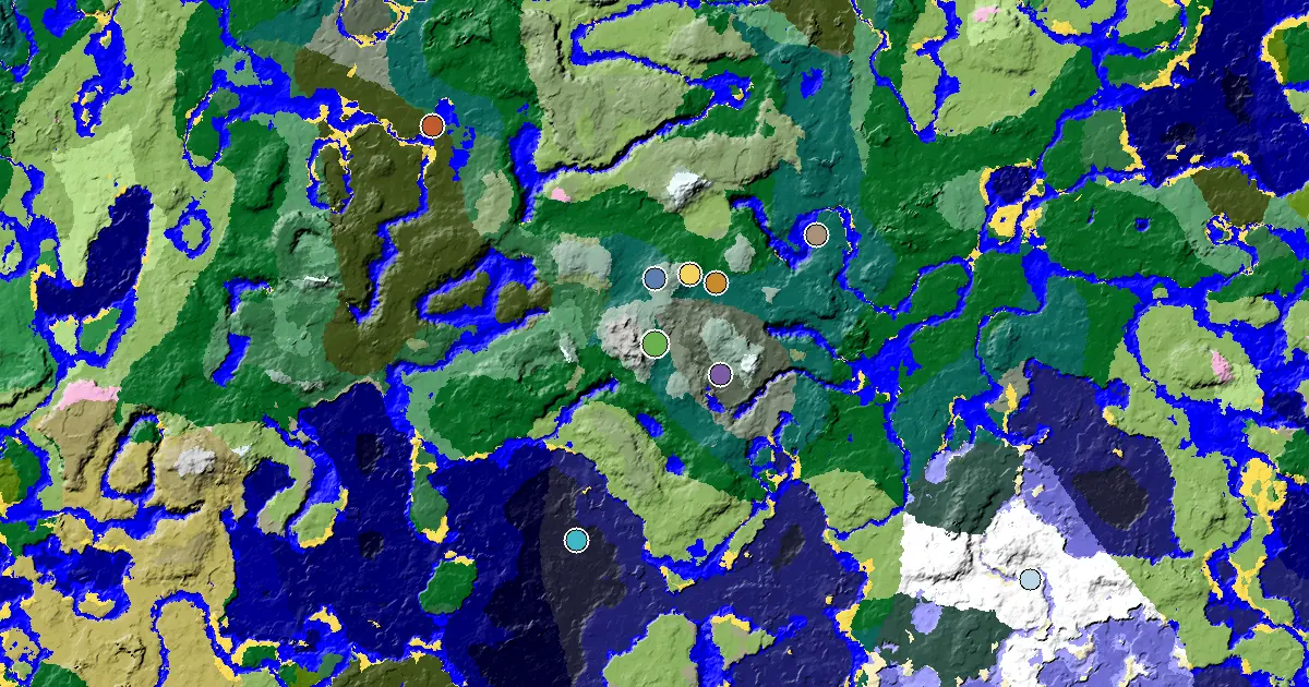 an Ancient City Under Spawn Near a Lush Caves Spawn — biome and structure map