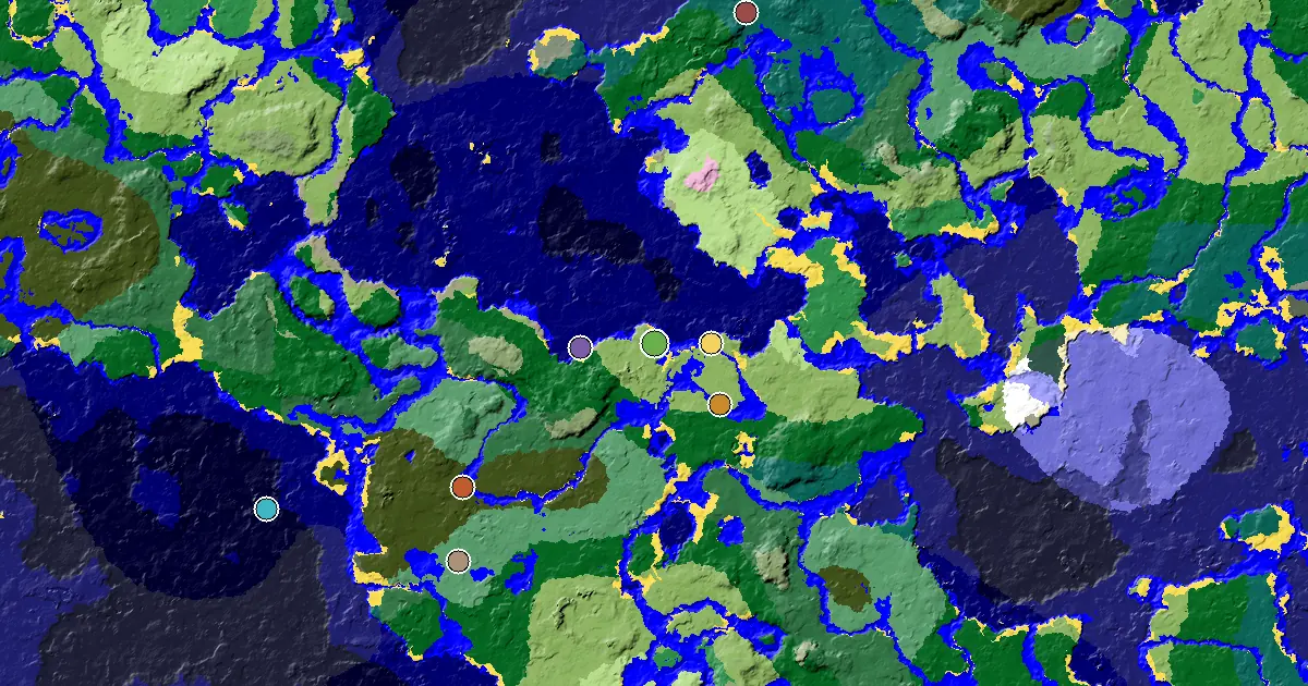 Minecraft Plains Seed: a Mansion Within Reach — biome and structure map
