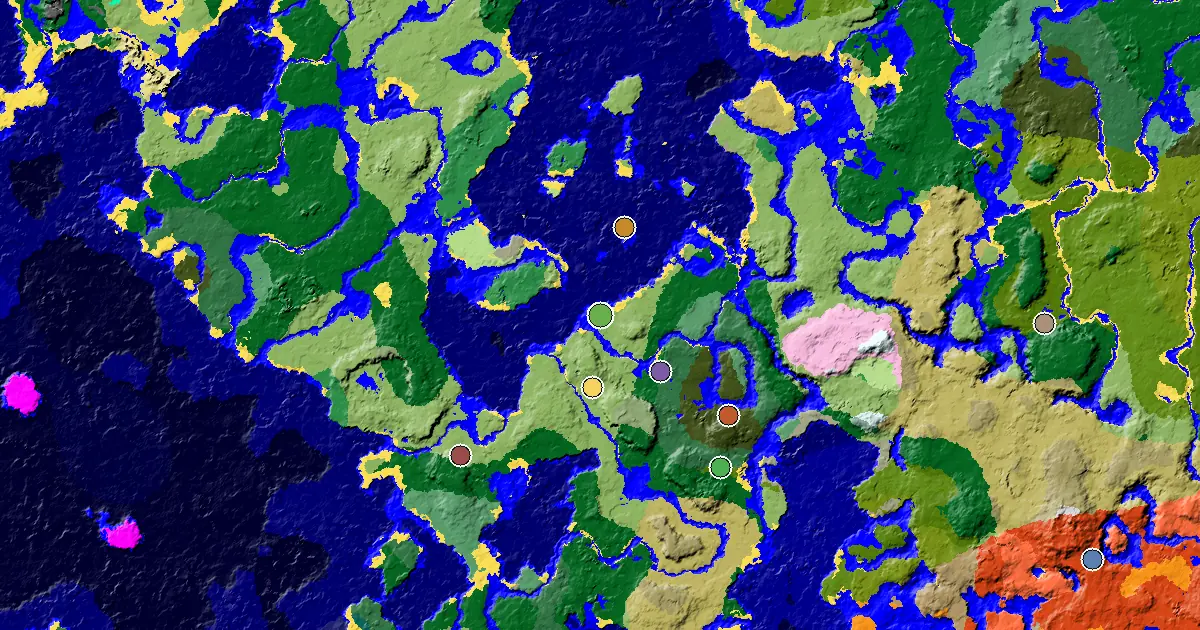 Plains Spawn — a Mansion Within Reach — biome and structure map