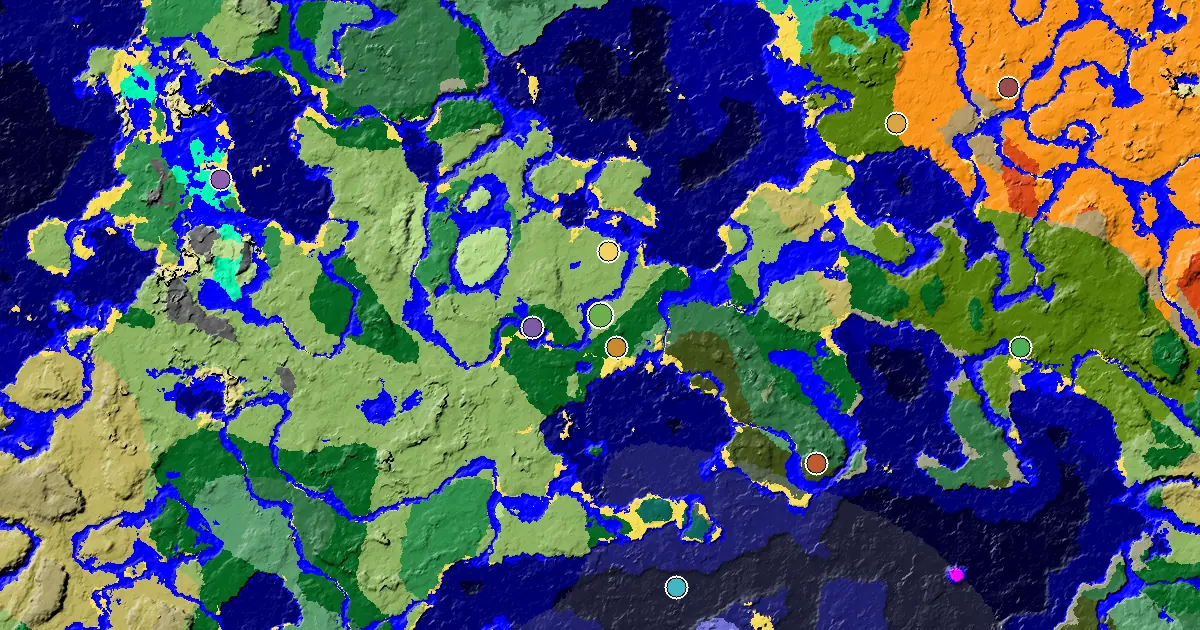 Minecraft Plains Seed: a Trial Chamber by Spawn — biome and structure map