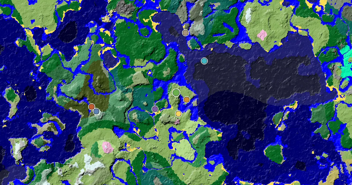 Minecraft Plains Seed: a Mansion Within Reach — biome and structure map