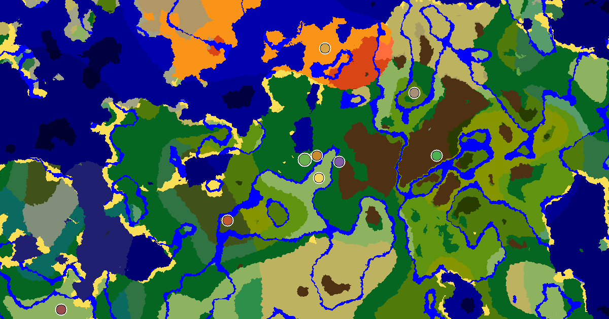 Forest Spawn — a Trial Chamber by Spawn — biome and structure map