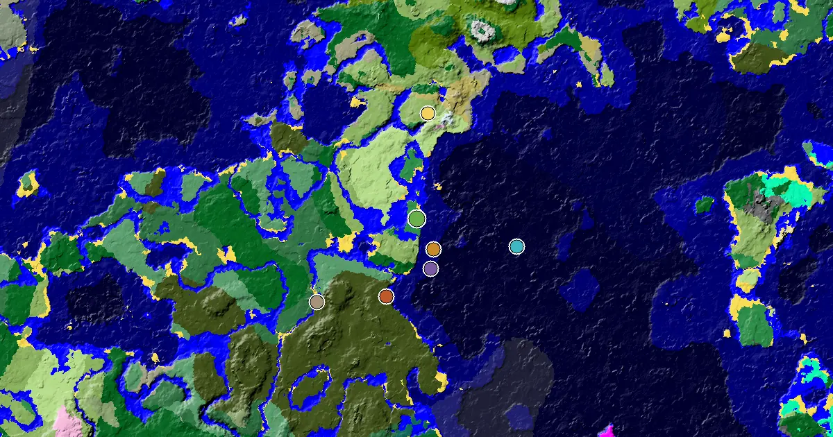 Flower Forest Seed With a Woodland Mansion Nearby — biome and structure map