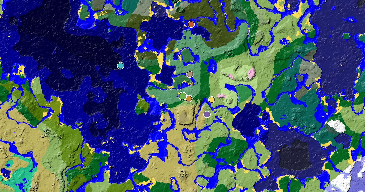 Old Growth Birch Forest Seed With a Trial Chamber by Spawn — biome and structure map