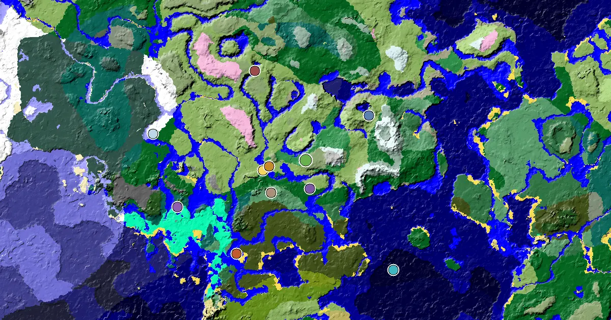 a Mansion Within Reach Near a Meadow Spawn — biome and structure map