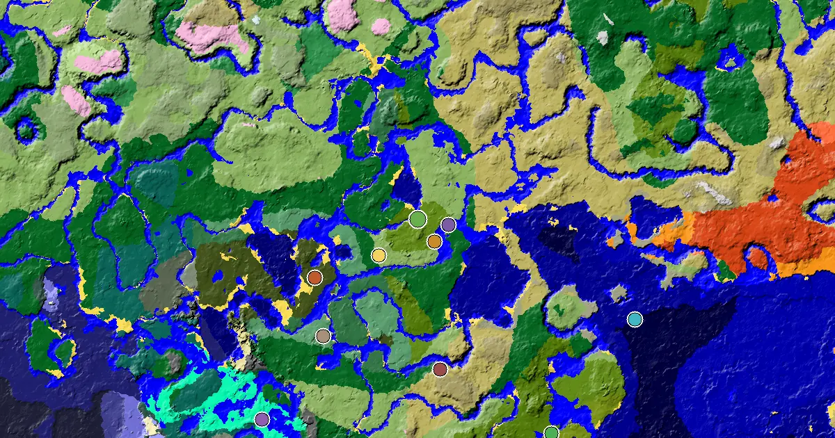 a Mansion Within Reach Near a Sparse Jungle Spawn — biome and structure map
