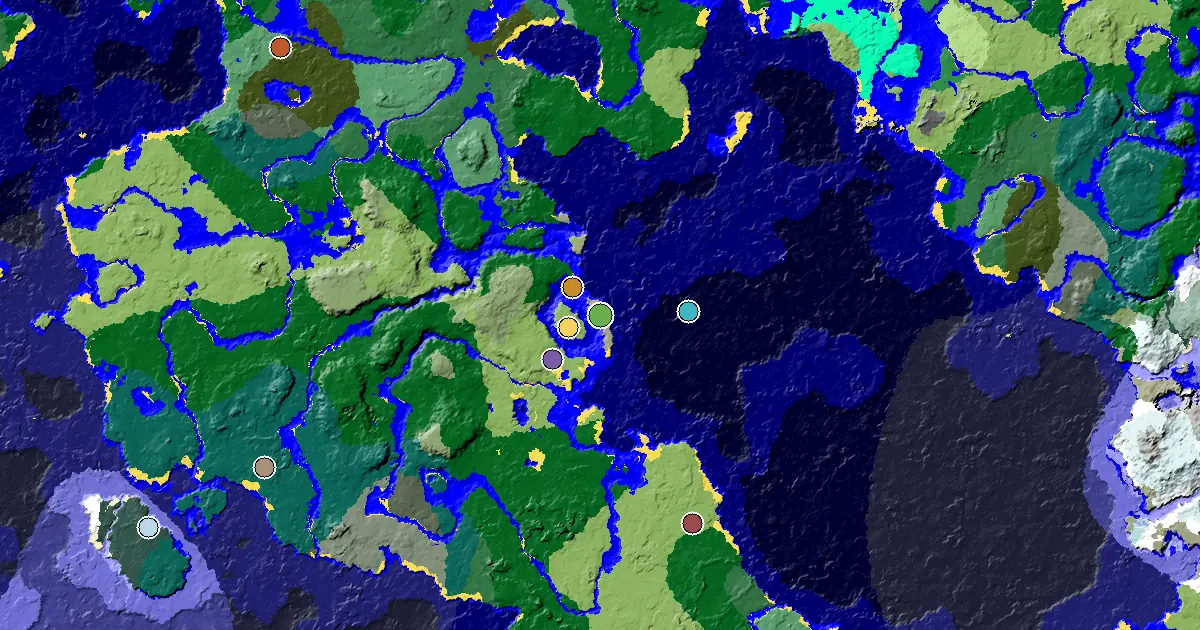 a Village Beside Spawn Near a Plains Spawn — biome and structure map