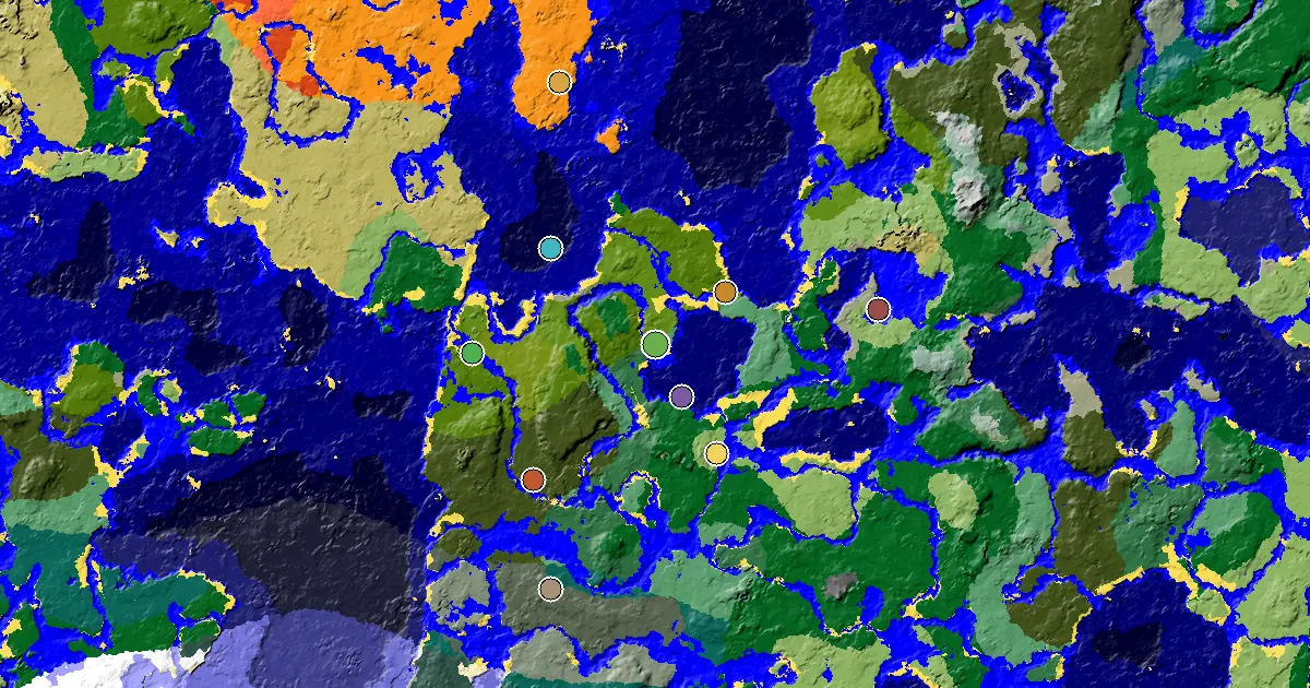 Old Growth Birch Forest Spawn — a Mansion Within Reach — biome and structure map