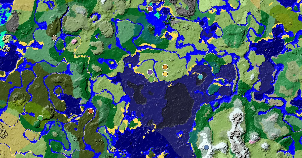 a Mansion Within Reach Near a Plains Spawn — biome and structure map