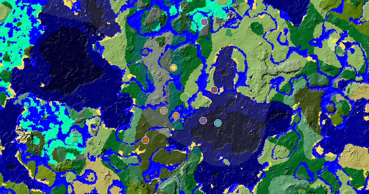 Plains Spawn — a Mansion Within Reach — biome and structure map