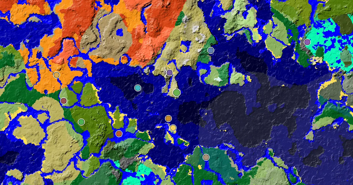 Savanna Seed With a Mansion Within Reach — biome and structure map