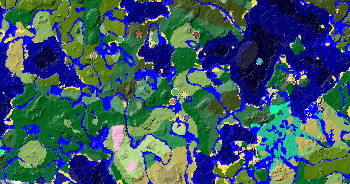 a Trial Chamber by Spawn Near a Plains Spawn — biome and structure map