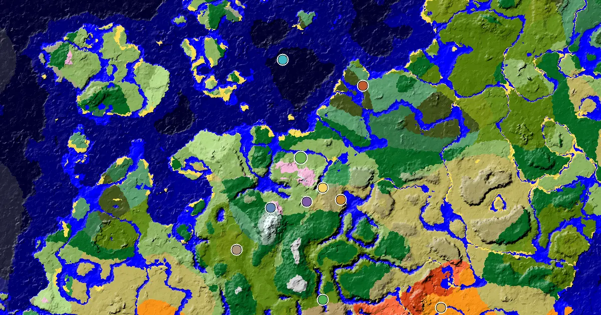 Plains Spawn — a Mansion Within Reach — biome and structure map