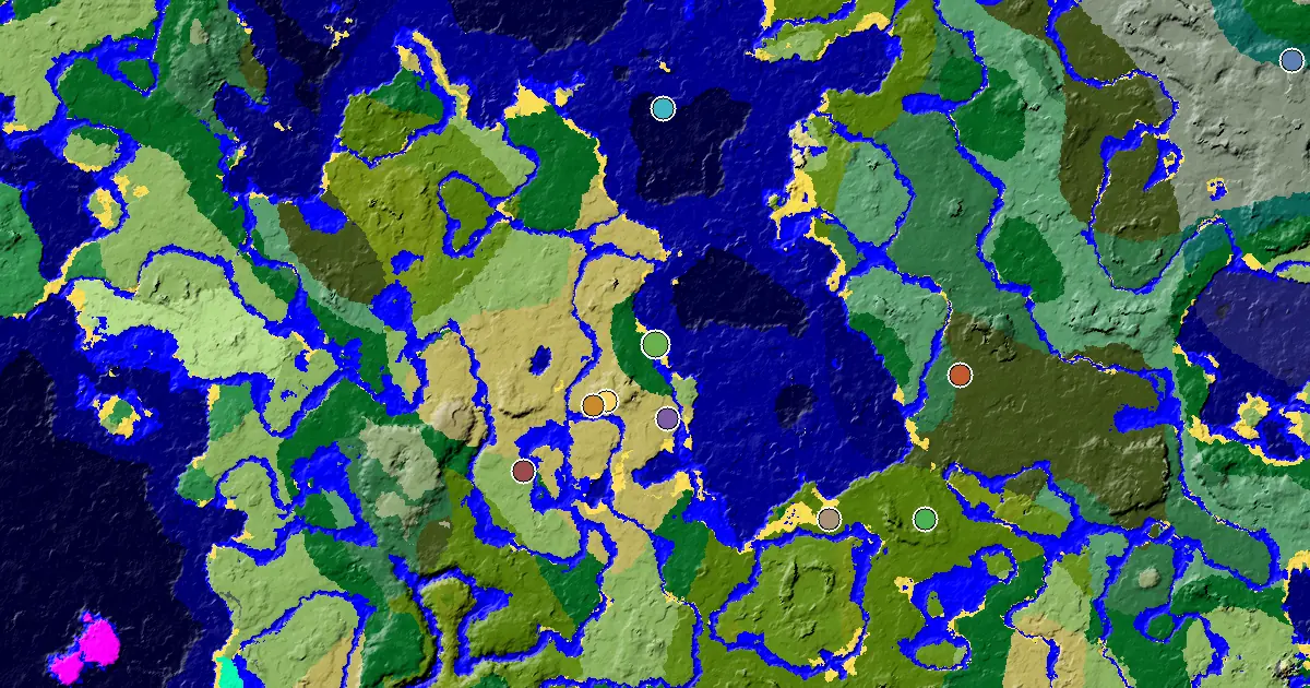 Minecraft Plains Seed: a Mansion Within Reach — biome and structure map