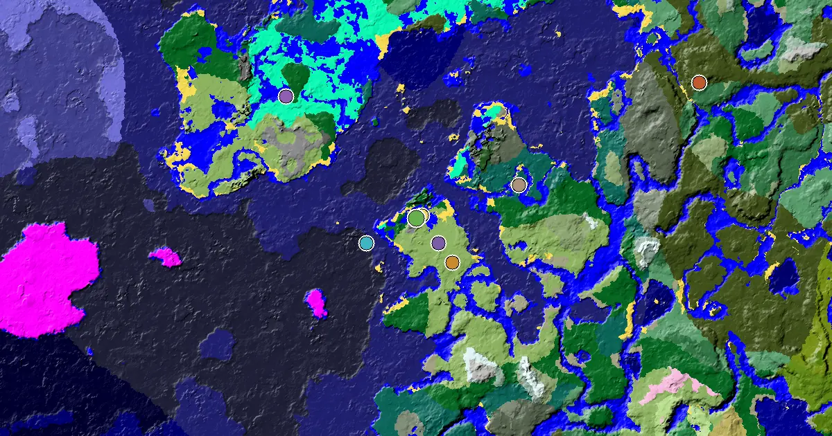 Minecraft Plains Seed: a Village at Spawn — biome and structure map