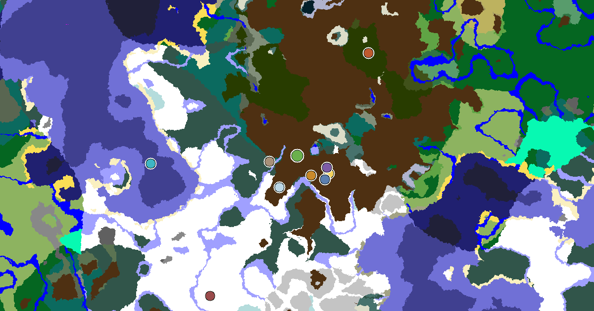 Dripstone Caves Seed With an Ancient City Under Spawn — biome and structure map