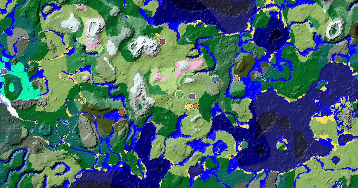 a Mansion Within Reach Near a Plains Spawn — biome and structure map