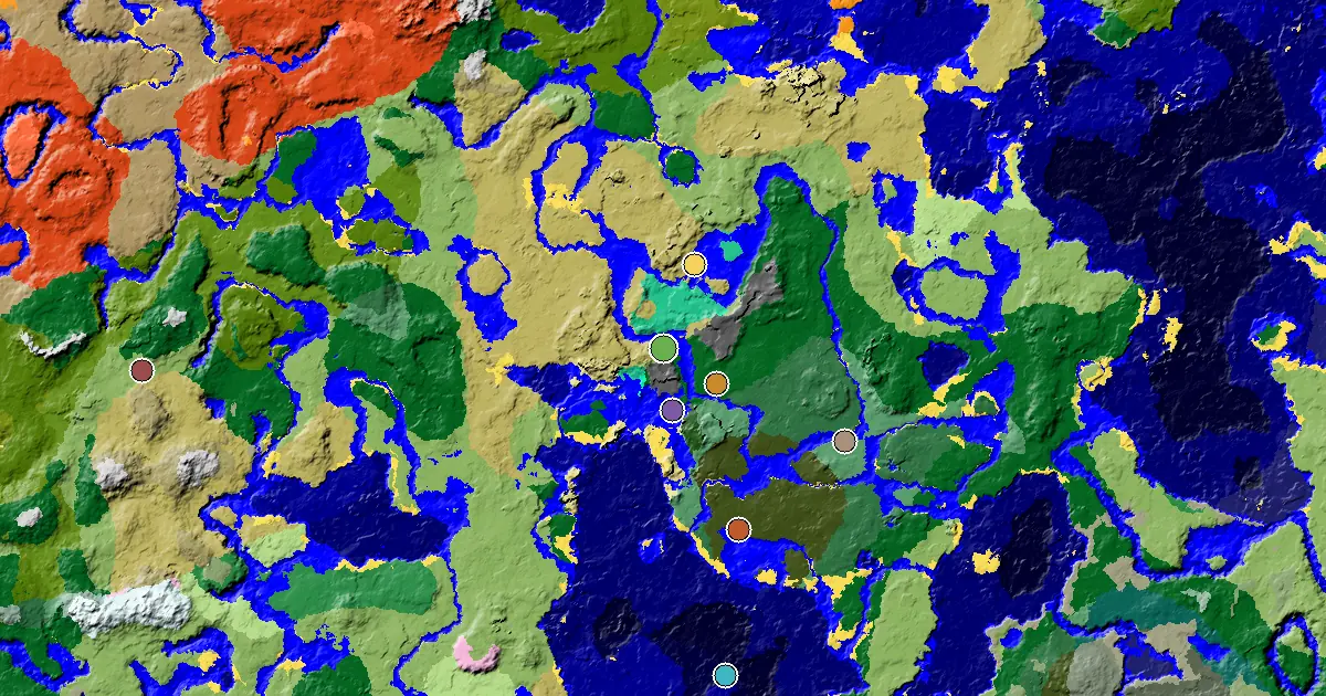 a Mansion Within Reach Near a Savanna Spawn — biome and structure map