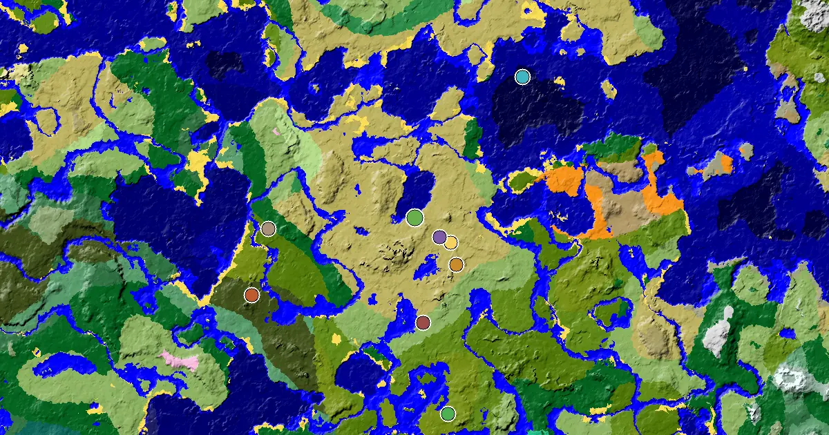 a Mansion Within Reach Near a Savanna Spawn — biome and structure map