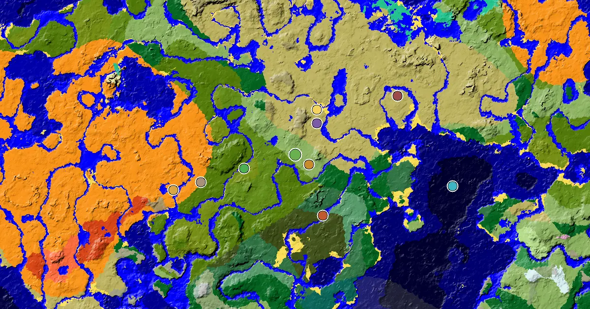 a Trial Chamber by Spawn Near a Plains Spawn — biome and structure map