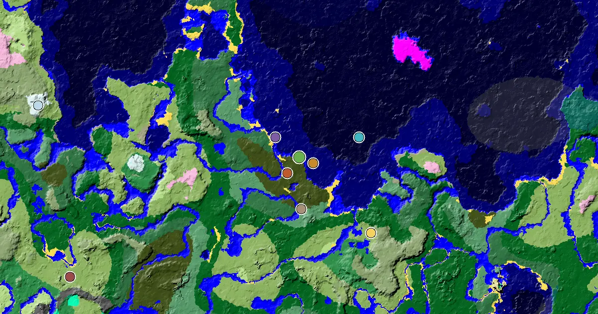 a Woodland Mansion Nearby Near a Old Growth Birch Forest Spawn — biome and structure map