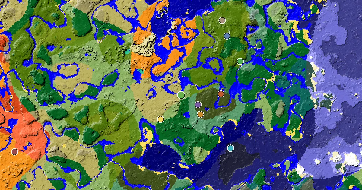 a Mansion Within Reach Near a Plains Spawn — biome and structure map