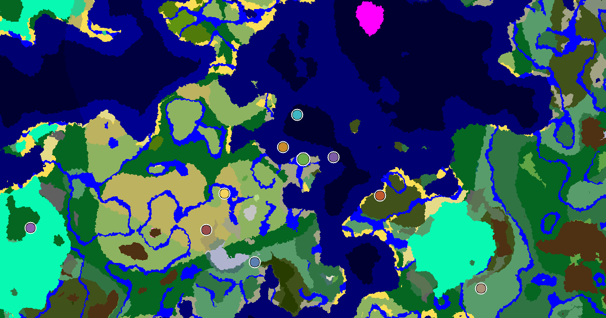 Minecraft Birch Forest Seed: a Mansion Within Reach — biome and structure map