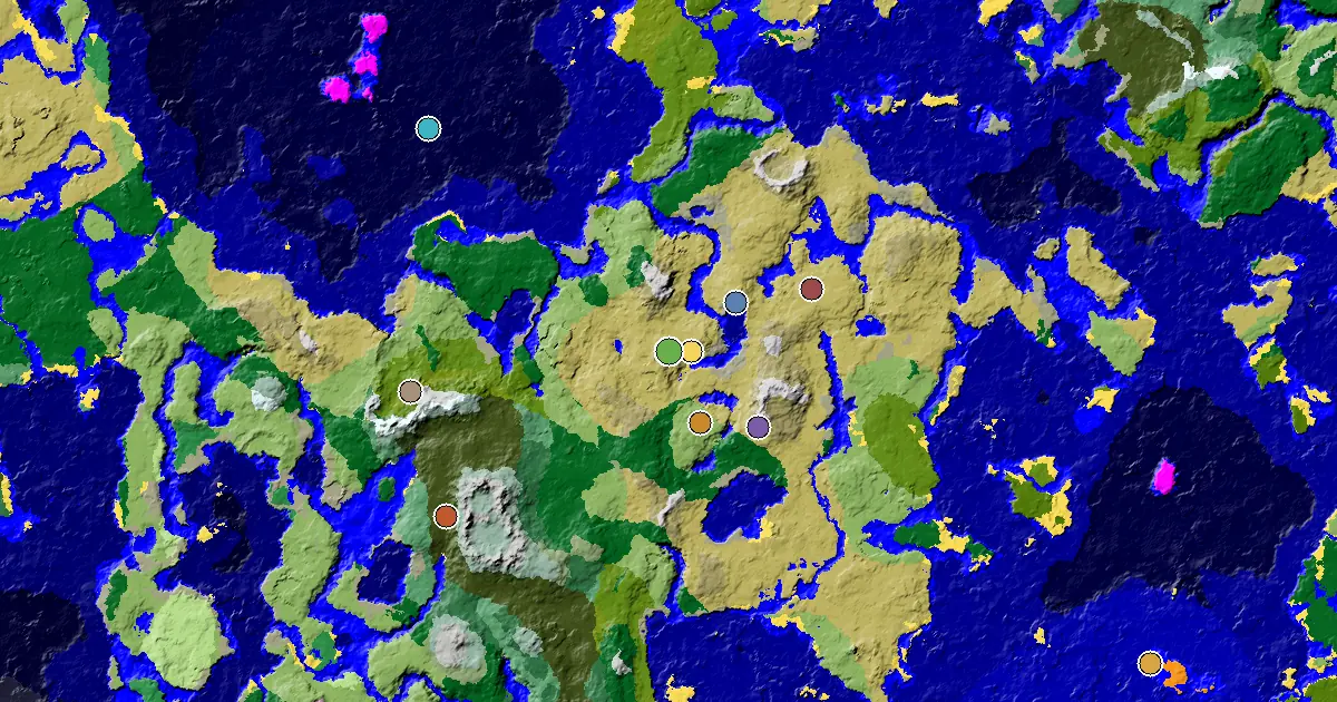 Savanna Spawn — an Ancient City Under Spawn — biome and structure map