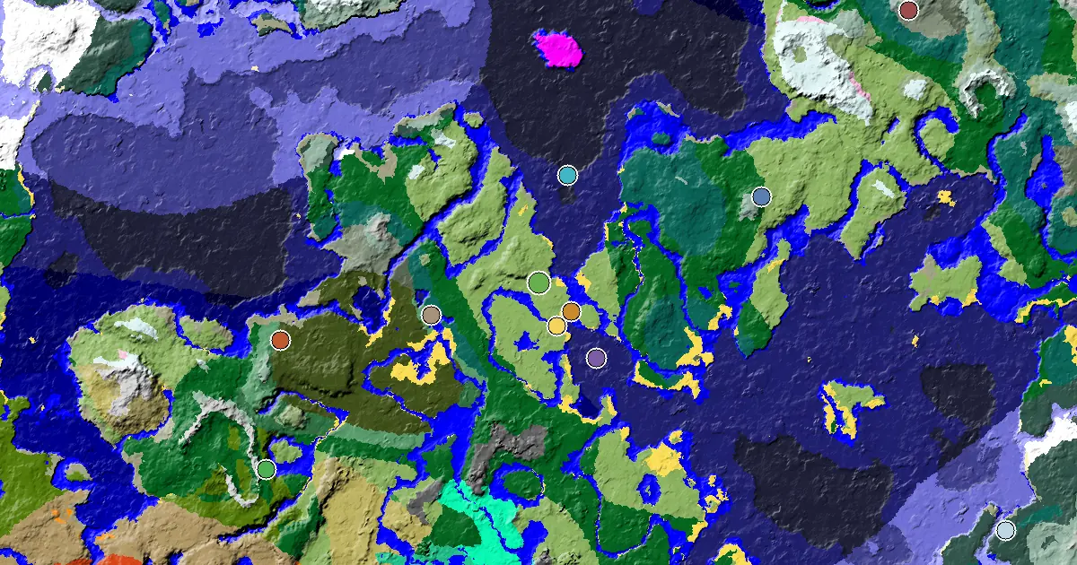 Minecraft Plains Seed: a Mansion Within Reach — biome and structure map