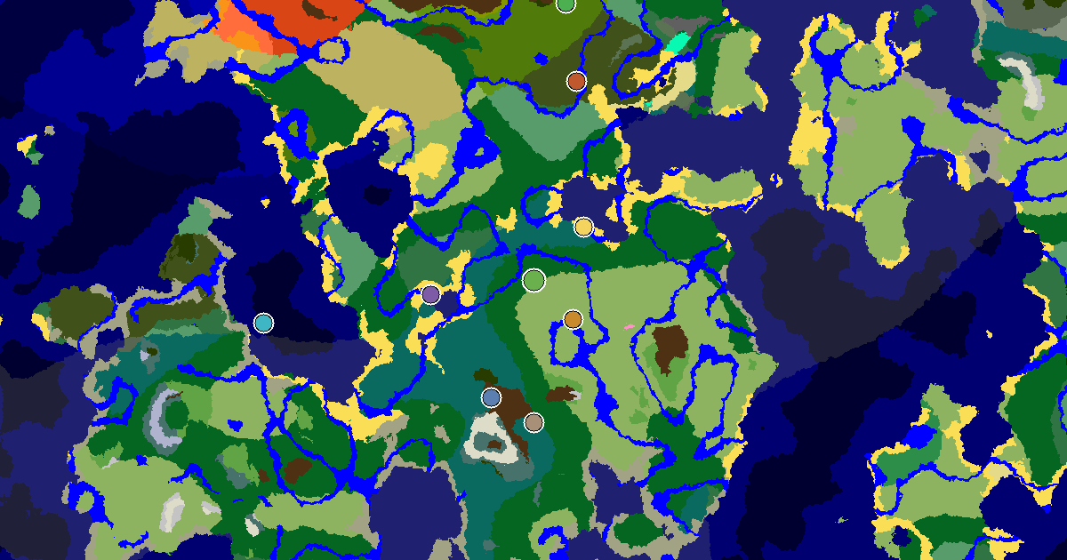Forest Spawn — a Mansion Within Reach — biome and structure map