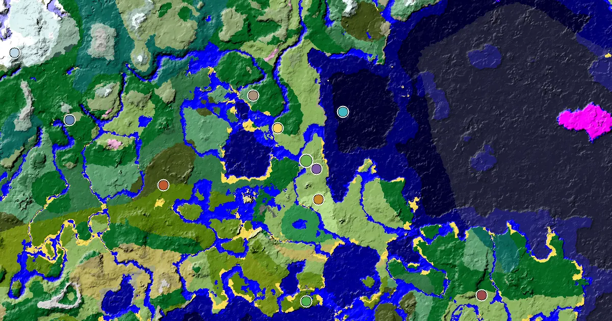 Minecraft Plains Seed: a Mansion Within Reach — biome and structure map