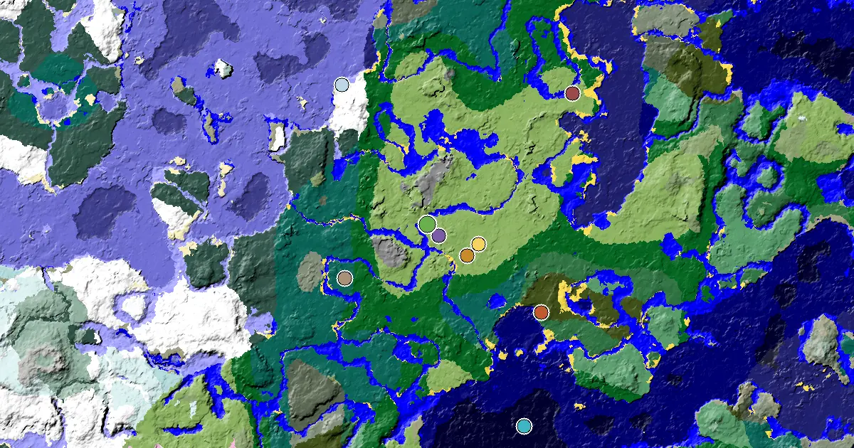 a Mansion Within Reach Near a Plains Spawn — biome and structure map