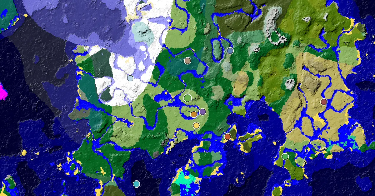 Plains Seed With a Mansion Within Reach — biome and structure map
