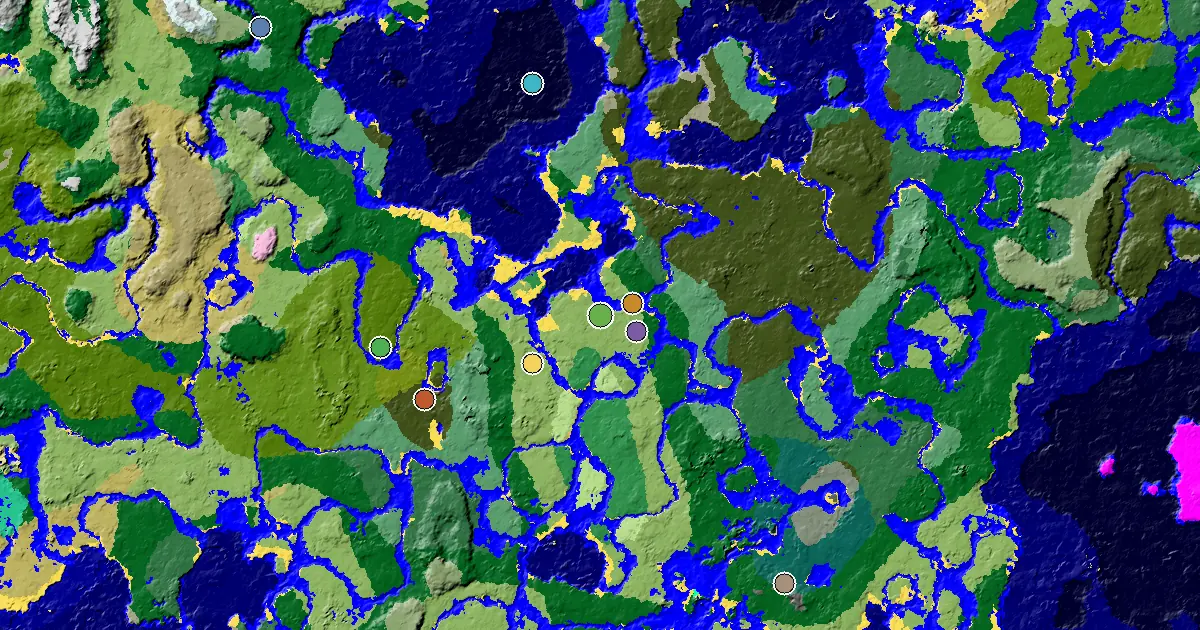 Minecraft Plains Seed: a Trial Chamber by Spawn — biome and structure map
