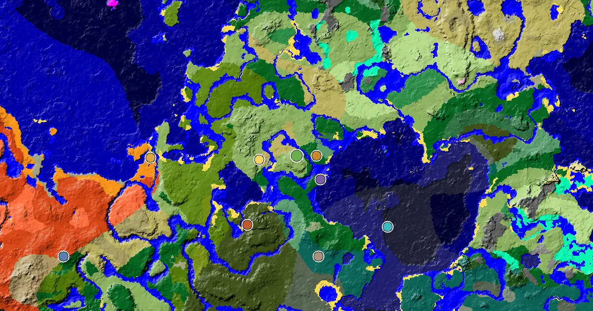 a Mansion Within Reach Near a Plains Spawn — biome and structure map