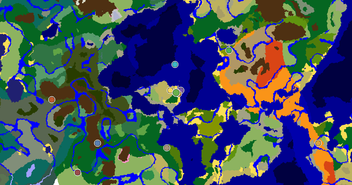 Minecraft Forest Seed: a Trial Chamber by Spawn — biome and structure map