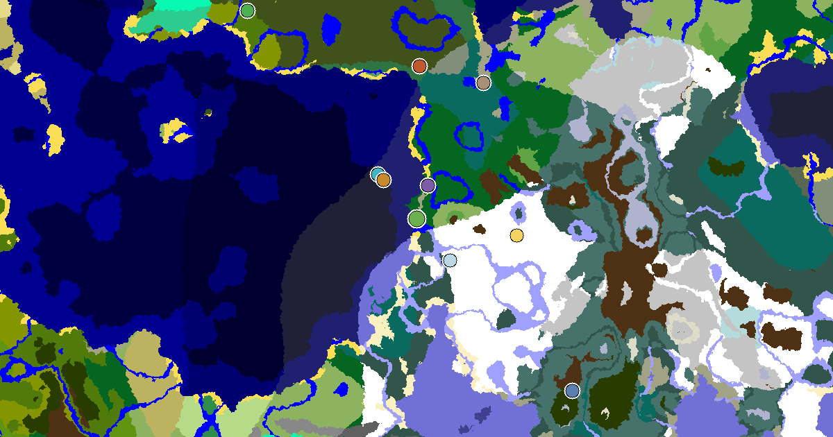 Stony Shore Seed With a Mansion Within Reach — biome and structure map